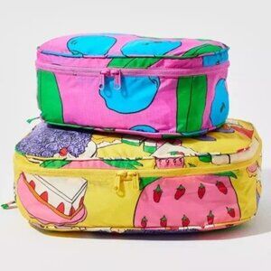 NEW Baggu PACKING CUBE SET in “Still Life” - Washable Nylon Bags NWT Travel